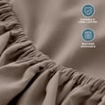 thumbnail image 7 of Bare Home 2-Pack Fitted Sheets - Premium 1800 Collection - Ultra-soft - Deep Pocket - Twin XL, Taupe, 7 of 7