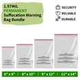 thumbnail image 6 of Ryhampaper 500 Pack 10" x 13" Self Sealing Clear Plastic Poly Bags with Suffocation Warning Bag for Apparel Clothes Packaging Shipping, 6 of 7