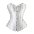 thumbnail image 5 of LELINTA Women's Vintage Lace-up Boned Overbust Corset Bustier Bodyshaper Top Shapewear Plus Size S-6XL 7 Clor, 5 of 6