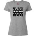 thumbnail image 3 of Inktastic Eat, Sleep, Muay Thai, Repeat Women's T-Shirt, 3 of 5