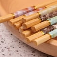 thumbnail image 5 of 5Pairs Bamboo Chopsticks Reusable | Dishwasher Safe | Non slip | Chinese -（9.44in）, 5 of 6