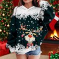 thumbnail image 2 of Kids Christmas Sweatshirts Reindeer Sweatshirt Pullover Long Sleeve Christmas Crewneck Sweatshirt Boys Holiday Outfits 10-11 Years, 2 of 4