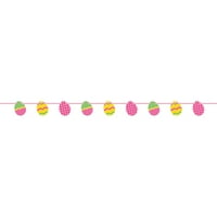 6.5' Paper Cut Out Easter Egg Garland