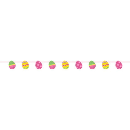 6.5' Paper Cut Out Easter Egg Garland (Best Way To Eat Her Out)