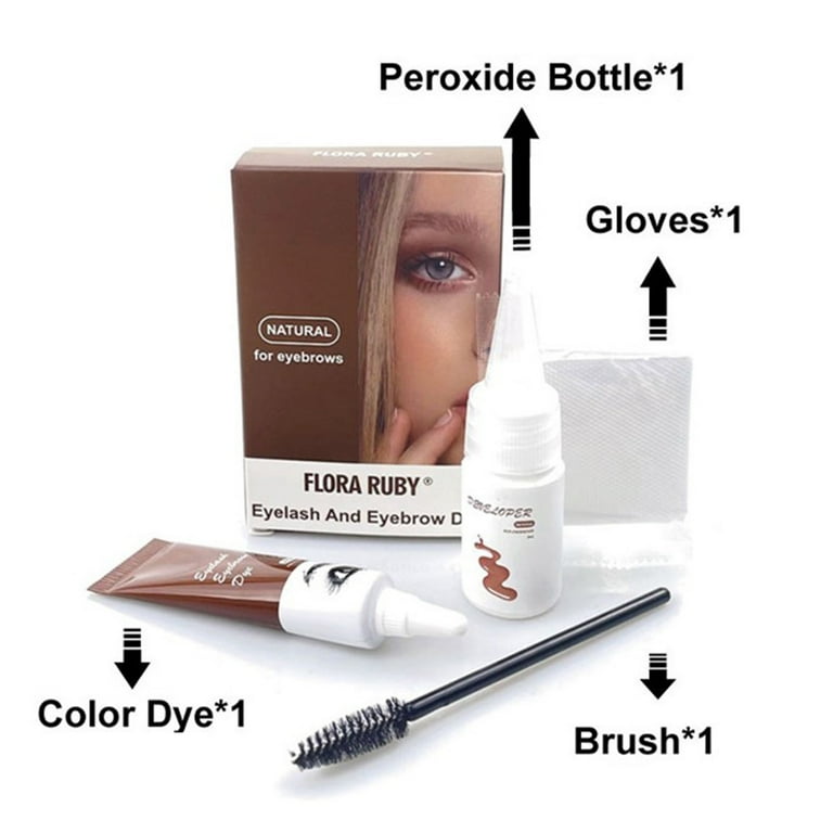 QUSENLON Eyebrow Dye Tint Kit Semi Permanent Eyebrow Tinting Kit