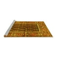 thumbnail image 2 of Ahgly Company Machine Washable Indoor Square Persian Yellow Traditional Area Rugs, 7' Square, 2 of 4