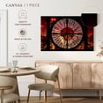 thumbnail image 5 of Elephant Stock Clock Window - Nyc Red Night Wall Art - Horizontal Canvas Wall Art - Hallway Wall Decor - Places Canvas - Brown And Yellow Decor By Philippe Hugonnard - 24" x 16", 5 of 8