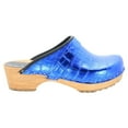 thumbnail image 6 of BJORK Maja Open Back Wood Leather Clogs (Black Croco - EU36), 6 of 9