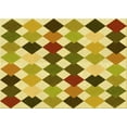 thumbnail image 1 of Ahgly Company Indoor Rectangle Patterned Dark Bisque Brown Area Rugs, 7' x 9', 1 of 6