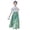 Green, variant on Toddler Retro Dress For Girls Horse Face Skirt Retro Classical Style Short Sleeve Ancient Comfort 3-4Y