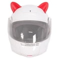 thumbnail image 2 of Orejas de gato para casco de moto rojas Con luz Kinlley, 2 of 7
