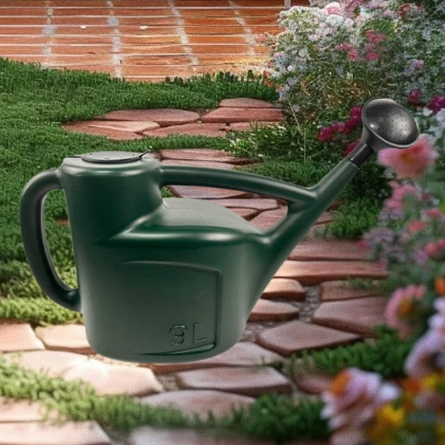 Regadera de jardín para plantas de interior y exterior, decoración, herramientas de jardín, ligera, portátil, con largo extraíble para el hogar. 9 litros