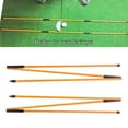 thumbnail image 4 of 2 piezas varillas de alineación de golf 3 secciones palos de práctica de enamiento con de poner accesorios de corrección de naranja Baoblaze  Varillas de alineación de golf, 4 of 8