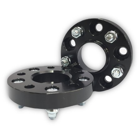 2pc 25mm Wheel Spacers ¦ 5X114.3 (5X4.5) Hubcentric ¦ 70.1 CB ¦ 12x1.5 Black