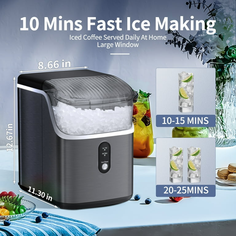  Havato Nugget Ice Maker Countertop, Auto-Cleaning