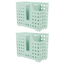 Raindrops 2pcs Universal Dishwasher Basket for Utensils Chopsticks Small Items Drying and Storage Rack with Quick Draining Design Wall-Mountable Chopsticks Basket Countertop Utensil Holder