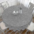 thumbnail image 2 of 180cm Round Pvc Oilcloth Tablecloth, With Floral And Lace Pattern, Waterproof Stain Resistant, 2 of 5