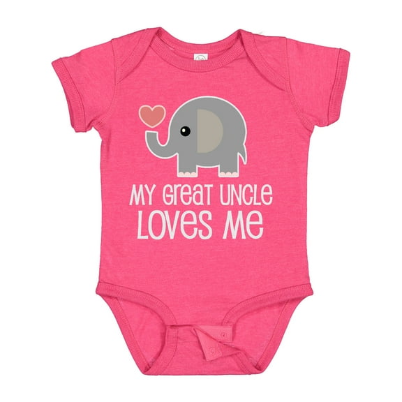 Inktastic My Great Uncle Loves Me Boys or Girls Baby Bodysuit