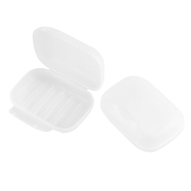EeaseMX Jabonera portátil creativa, contenedor para jabón, estuche sellado para viaje, tamaño L (blanco)