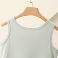 thumbnail image 5 of Women Athletic Yoga Tank Tops Summer Casual Crewneck Cropped Sleeveless Tshirts Workout Stretch Solid Color Slim Camisole, 5 of 6