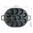 thumbnail image 5 of Bayou Classic Cast Iron Shellfish Shaped Oyster Grill Pan for 12 Clams, 5 of 11
