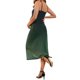 thumbnail image 3 of Vestido de maternidad de malla INSPIRE CHIC para mujeres, con fruncidos en los lados, tirantes de espagueti, vestido largo para embarazo, para bodas y fiestas, verde M, 3 of 6