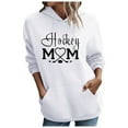thumbnail image 3 of Womens Hoodie 2025 Hockey Mom Hoodies Casual Graphic Hoodies with Pockets Hooded Sweatshirt Hoodie Women Pullover, 3 of 4