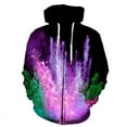 thumbnail image 1 of Nueva sudadera con capucha y cremallera con estampado 3D de mariposas de dibujos animados, sudadera estilo Harajuku estilo urbano, estilo hip-hop, informal, moderna y genial., 1 of 6