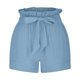 thumbnail image 5 of ICHUANYI Clearance Women's Fashion Solid Color Casual Wide Leg Loose High Waist Lace-up Shorts(Sky Blue, XXL) ICHUANYI WER2023081007884, 5 of 6
