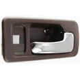 thumbnail image 3 of Interior Door Handle Compatible with 1990-1993 Honda Accord Front, Passenger Side 4-Door, Sedan Brown bezel with chrome lever, 3 of 3