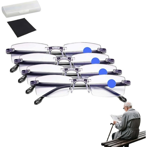 No Blue Vision Glasses, Blue Light Blocking Glasses, for Reading, Computer or TV