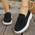 thumbnail image 2 of longantii Orthopedic Dress Shoes for Women Arch Support Slip on Non Slip Running Shoes Breathable Knitted Mesh Stretch House Shoes Comfortable 2026 New Foam Shoes Black, 2 of 6