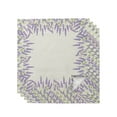 thumbnail image 5 of Lavender Flower Table Runner Wedding Holiday Party Dining Table Cover Cloth Placemat Napkin Home Kitchen Rustic ration, 5 of 7