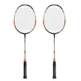 thumbnail image 1 of Carbon Fiber Badminton Racket Set for 2 Players - 26 Inch Lightweight Frame with Slim Shaft, Soft Comfortable Handles, High-Speed Performance, Includes Carrying Bag for Storage & Transport - Orange, 1 of 5