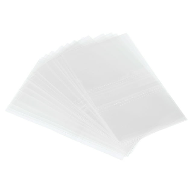 Uxcell 50x30mm 1.1 a 1.18 pulgadas de diámetro bandas de envoltura de PVC perforadas, claras, paquete de 400