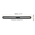 thumbnail image 2 of Soporte de Placa de Reparación Plana Ajustable de 2 Pcs con Ranura, 14.17 x 0.94 Pulgadas, Soportes Rectos Ranurados de Acero Inoxidable para Muebles de Madera, Negro, 2 of 6