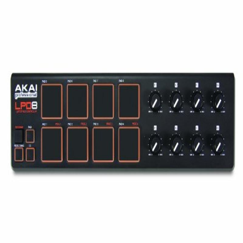 Akai Professional LPD8 UltraPortable USB Drum Pad MIDI Controller