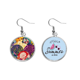 thumbnail image 1 of Patrón de flores de estilo japonés puntos China Asia Pendientes de sandía verano lóbulo desgaste Unbranded M, 1 of 3
