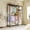 Black -2 layers x 3 layers, variant on Heavy Duty Clothes Rails, l Shaped Clothes Rack with 4 Hang Rods & 7 Shelves, 740kg Max Load Freestanding Wardrobe Closet for Corner, Coat Rails with Shoe Rack