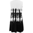 thumbnail image 6 of Cyber&Monday Deals Usmixi Women Formal Dresses-Women Tunic Dresses Summer Beach Sunflower Print Sleeveless Tank Mini Dress Casual Hollowed Crewneck Tight Waist Dress Black XXL, 6 of 6