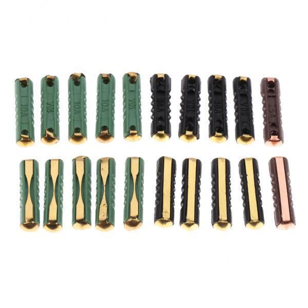 de fusibles de cerámica para automóviles,Fusible de cerámica de 5A 8A 16A 25A Amp,fusibles amperios,Disyuntor de coche,Distribución portafusibles,Tubo fusible de 23x5 mm Zulema Kit de fusibles de cerámica europeos para automóviles
