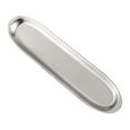 thumbnail image 1 of Metal Plate Restaurant Tableware Silver 1Pcs 10.6X3.1X0.5In, 1 of 8