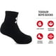 thumbnail image 2 of Pack múltiple de calcetines Under Armour Quarter para niños 2-4T, color negro, 2 of 5