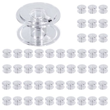SINGER Transparent Plastic Class 15 Sewing Machine Bobbins, 50 Count