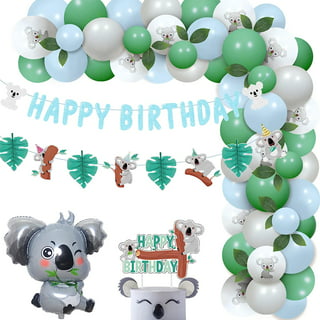Regendeko Happy Birthday Koala Décoration d'anniversaire pour enfant  anniversaire fille Décoration ballon à confettis Ballons Décoration de fête  : : Cuisine et Maison