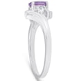 thumbnail image 2 of Pompeii 5/8ct Amethyst & Diamond Ring 10K White Gold (H/I,I2), 2 of 4
