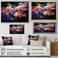 thumbnail image 4 of Designart "Fishing delicate Eels" Animals Floater Framed Canvas Print, 4 of 7