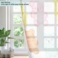 thumbnail image 4 of Yayeee Window Curtains Light Filtering 63"x42" Grommet Panel Pair Home Living Room Decor, Cute Gummy Bears Pattern, 4 of 7