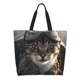 thumbnail image 1 of Balery Pilot Cat In Vintage Plane Bolsa Tote Estilo Estético con Cremalleras, Bolsa de Hombro, Bolsa de Compras Grande y Plegable, 1 of 8