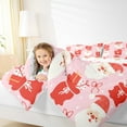 thumbnail image 4 of Manfei Kawaii Santa Claus Full Size Comforter Sets,Merry Xmas Bedding Comforter Set,Red Bowtie Christmas Gifts Bedding Sets For Girl Teens,Breathable Home Decor Reversible,3 Pieces, 4 of 8